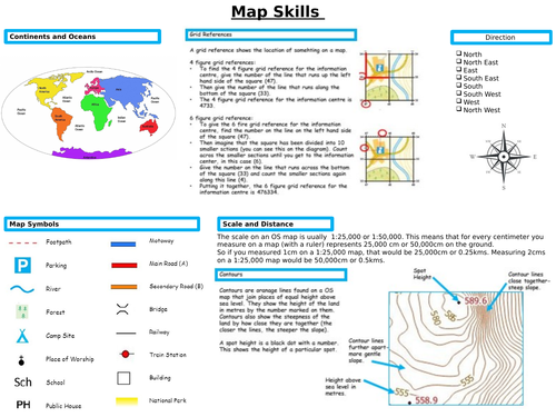 Map Skills Mat
