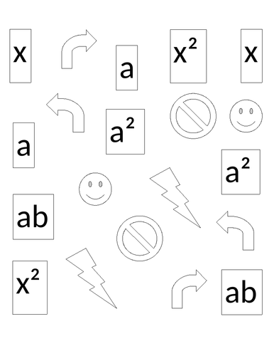 Collecting like terms low ability students