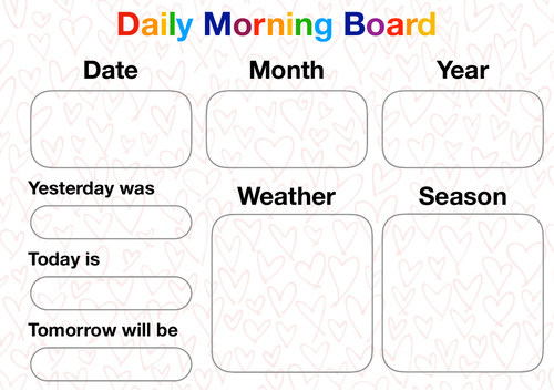 PDF for daily morning board