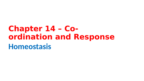 IGCSE Biology Chapter 14 – Co-Ordination and Response