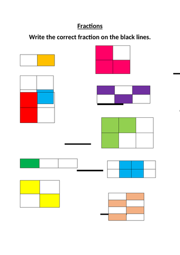 Fractions (Year 2) Differentiated