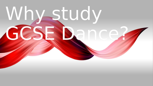 Why study GCSE Dance?