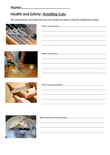 Avoiding Cuts Activity