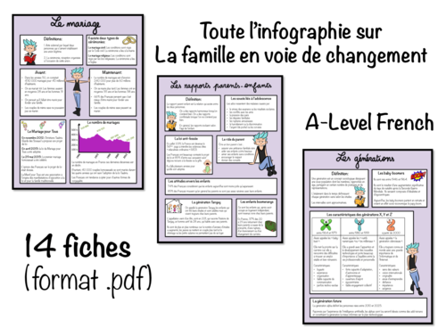 Infographie- La famille en voie de changement- A Level French