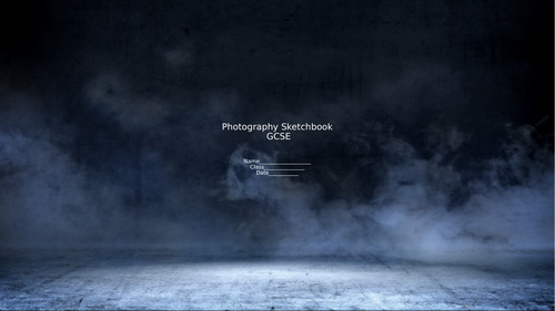 An electronic photography sketchbook for GCSE