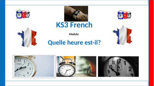 Time Quelle heure est-il? (12 hour clock)