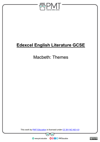 Macbeth Revision Pack - Edexcel