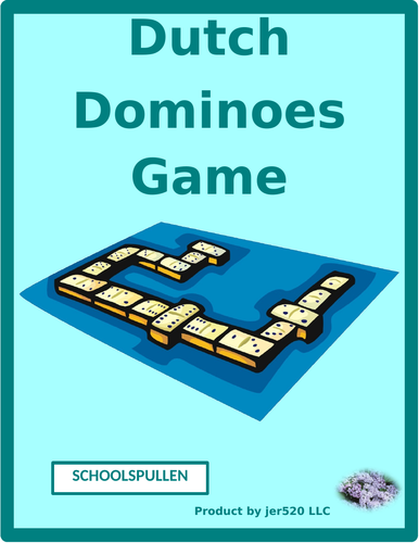 Schoolspullen (School Supplies in Dutch) Dominoes
