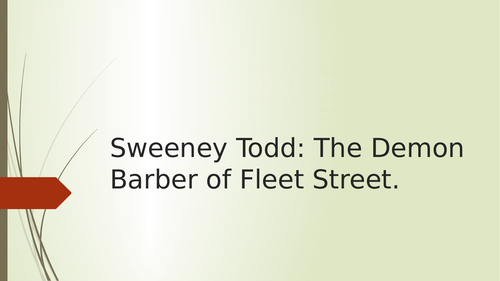 Sweeney Todd Lesson.