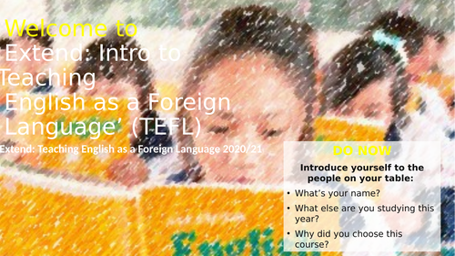 Introduction to TEFL - Language Learning Games