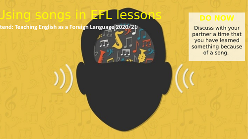 Intro to TEFL - Using Songs