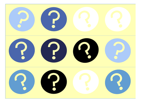 Printable display borders, Question style