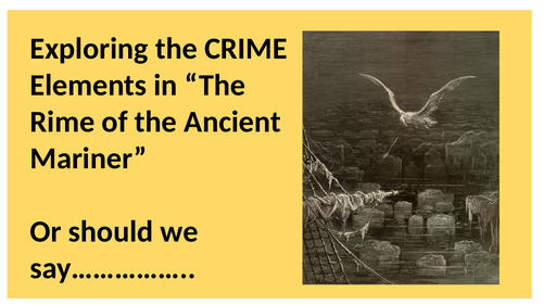 Resources to Support the Rime of the Ancient Mariner