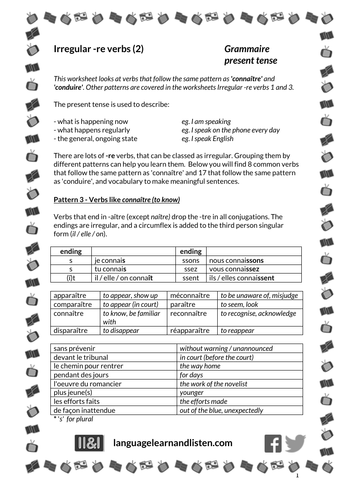 French - Irregular -re verbs (2)