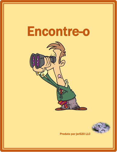 Verão (Summer in Portuguese) Find it Worksheet Distance Learning