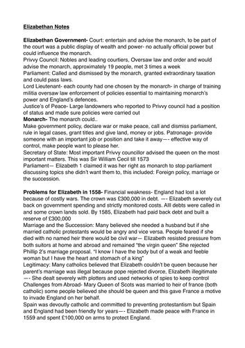 Conclusion of elizabethan age picture