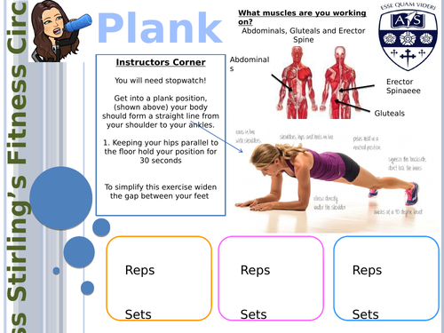 Fitness Task Cards