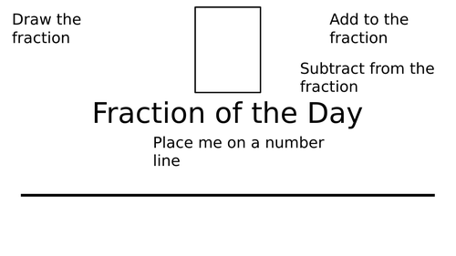 Fraction of the Day worksheet