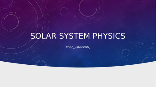 GCSE Physics Solar System
