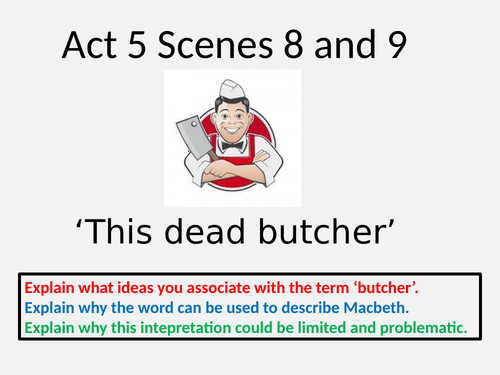 Act 5 Scenes 8 and 9 Macbeth
