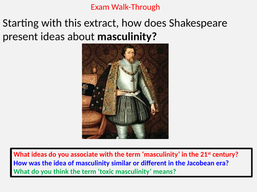Macbeth exam walk-through on masculinity