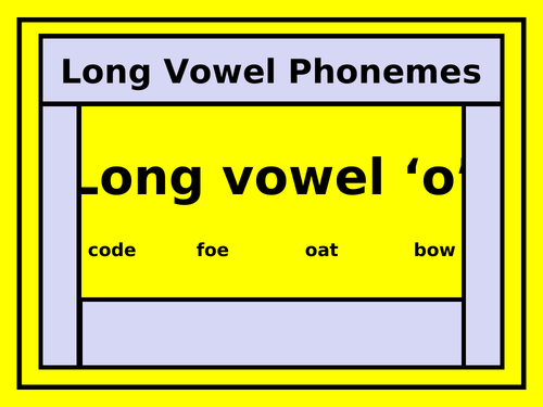 The Long Vowel 'o' PowerPoint