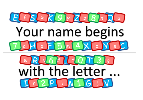 How Many Letters Are in Your Name? PYP Who we are, Circle Time Size