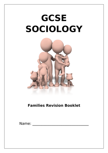 GCSE AQA Sociology Families Revision Booklet