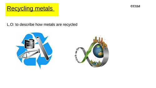 Edexcel Recycling metals /product life cycle