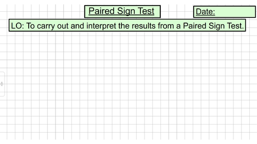 Paired Sign Test (Unit 14 - Experimental Design)