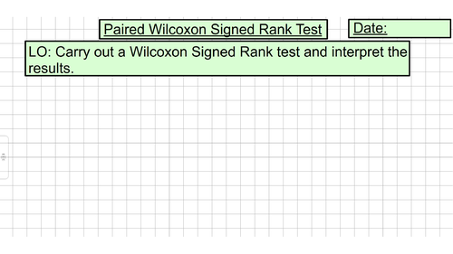 Paired Wilcoxon Signed Rank Test (Unit 14 - Experimental Design)