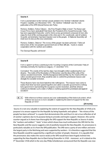 A*WeimarGermanySourceEssayAQA A-Level 2O