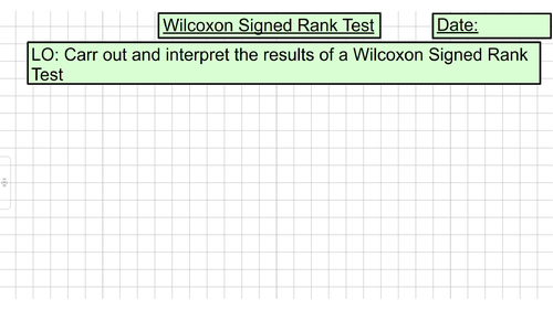 One Sample Wilcoxon Signed Rank Test (Unit 13 - Non Parametric Testing)