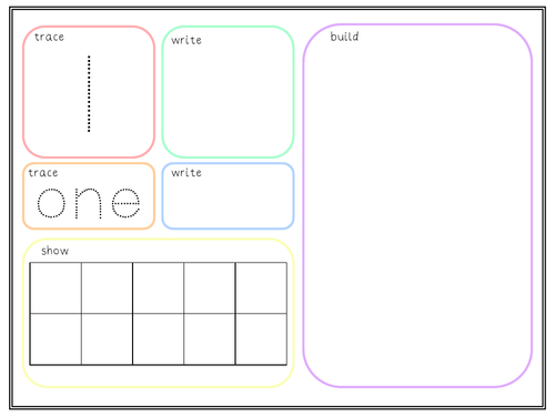 Number Sense Mats to 10