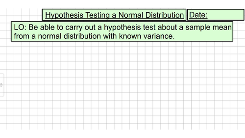 Hypothesis Testing a Sample Mean (Unit 11 - Methods of Hypothesis Testing)