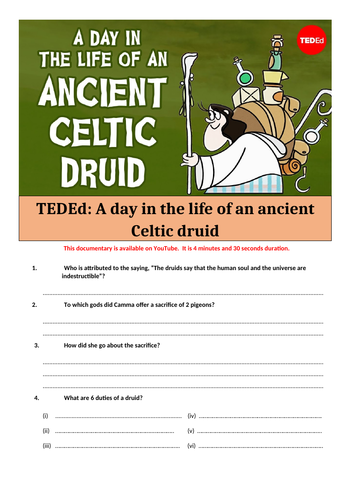 day in the life of an ancient Celtic druid