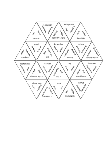 Maison (House in French) Tarsia Puzzle