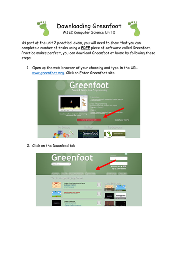 Helpguide - Downloading Greenfoot