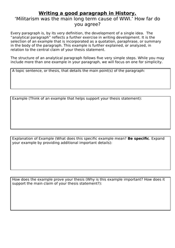 Alliances as a cause of WWI