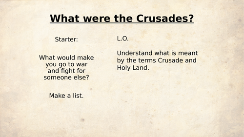 Islam in the Medieval Ages: What were the crusades?