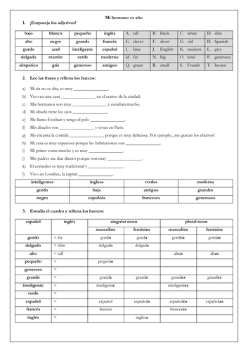 Mi familia / Family - Spanish GCSE (13 worksheets)