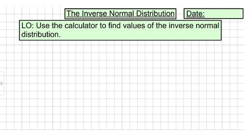 The Inverse Normal Distribution Function (Unit 7 - The Normal Distribution)