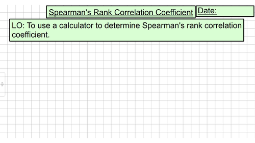 Spearmans Rank Coefficient (Unit 6 - Bivariate Data)