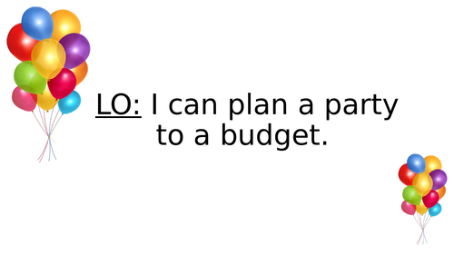 Party Planning Budgeting Resource