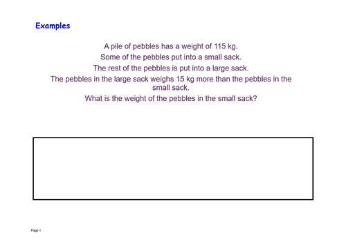 Solving equations in context