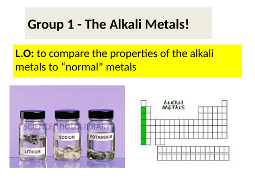 Edexcel alkali metals Gd 1-5