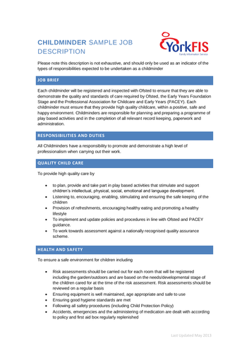 Child Development Btec Year 9 intro