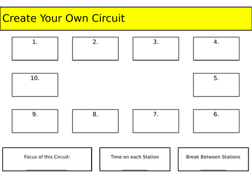 Circuit Training Resource