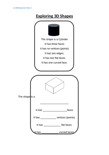 Exploring 3D shape cards