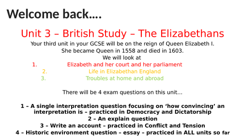 AQA Elizabethans - Introduction - How did Elizabeth become Queen